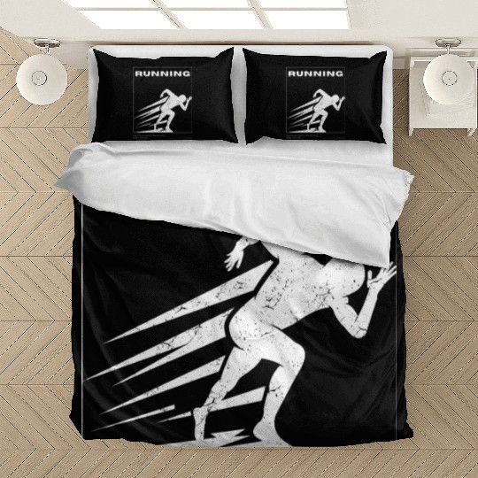 RUNNING GRAPHICS PRINTED Bedding Sets