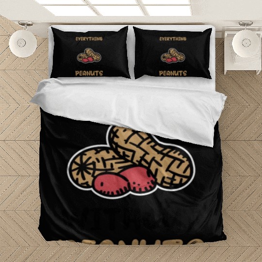 Everything Is Better Without Peanuts Peanut Bedding Sets