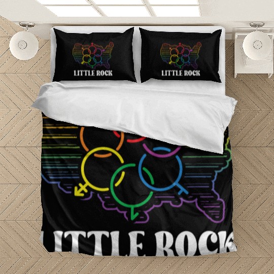Little Rock Pride Month Pride Flag LGBT Community Bedding Sets