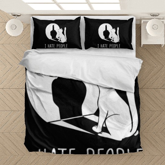Grumpy Kitten Cats I Don't Like People Cat I Hateb Bedding Sets