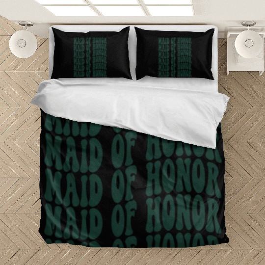 Bachelorette Party Maid Of Honor Emerald Green Bedding Sets