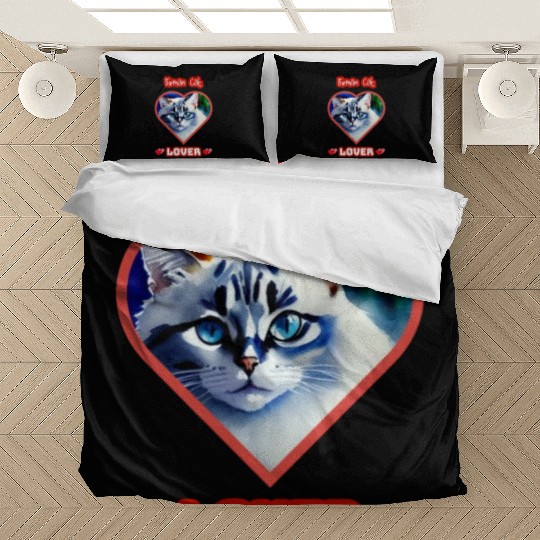 Birman Beauty Captured in Watercolor Bedding Sets