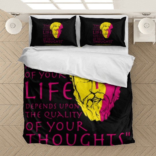 Marcus Aurelius Stoic Philosophy Quote Bedding Sets
