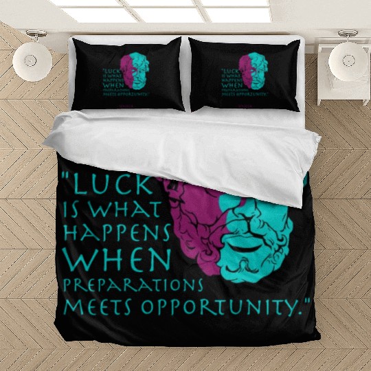 Seneca Stoic Philosophy Quote, Luck Bedding Sets