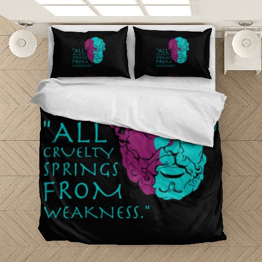 Seneca Stoic Philosophy Quote Bedding Sets