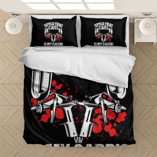 Car Painter Spraying Cards is my Cardio Painting Bedding Sets