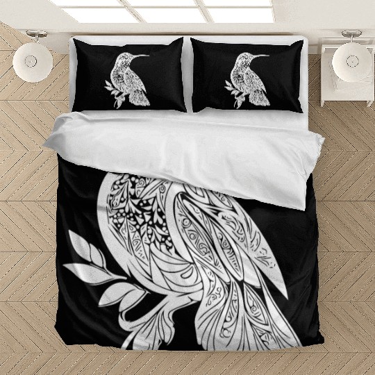 Exotic Tattoo Hummingbird Tribal Style Wings Bedding Sets