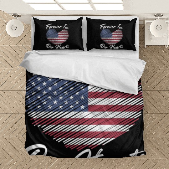 Patriotic Veteran USA Flag American Memorial Day Bedding Sets