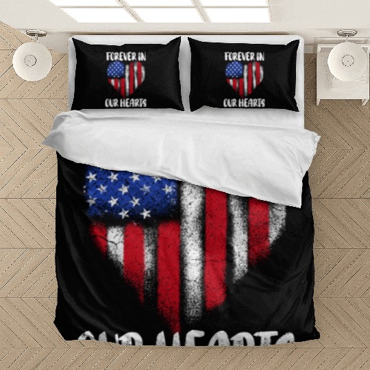 Patriotic Veteran USA Flag American Memorial Day Bedding Sets