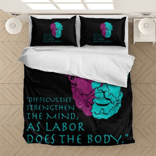 Seneca Stoic Philosophy Quote Bedding Sets