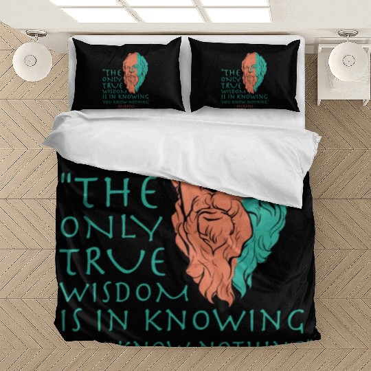 Socrates Stoic Philosophy Quote Bedding Sets