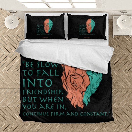 Socrates Stoic Philosophy Quote Bedding Sets