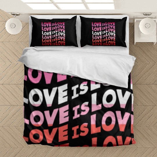 Love Is Love Lesbian Bedding Sets
