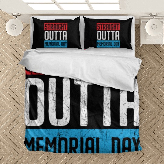 Patriotic Veteran USA Flag American Memorial Day Bedding Sets