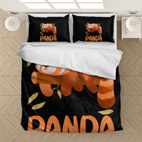 Red Panda Bored Cute Animal Lazy Animal Lover Bedding Sets