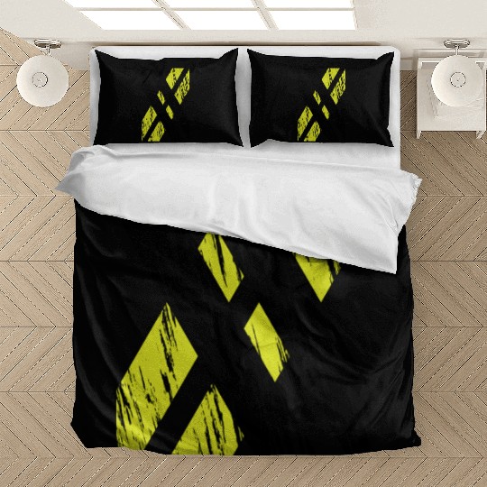 X black and yellow Bedding Sets