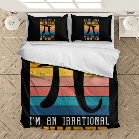 Pi Day Retro Mathematics Pi Symbol Math Number Bedding Sets