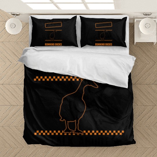Warning Runner Duck Bottle Running Bedding Sets