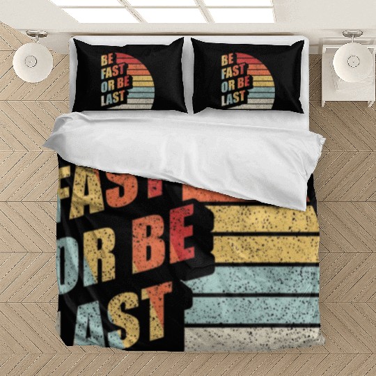 Fast Car Quote Drag Racing Gift Vintage Retro Rac Bedding Sets