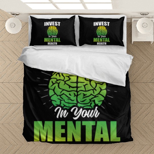 Invest In Your Mental Health Awareness Depression Bedding Sets