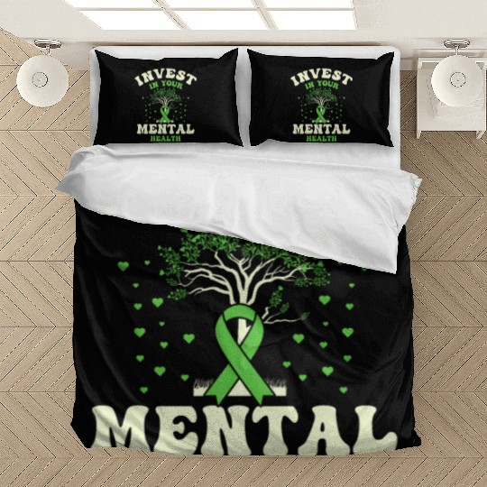 Invest In Your Mental Health Awareness Depression Bedding Sets
