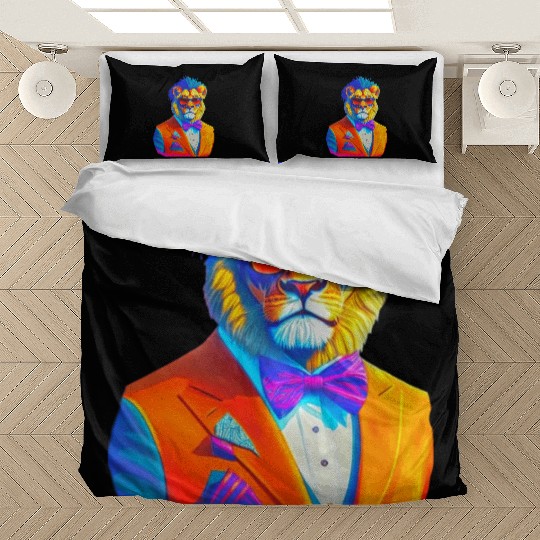 Lion Cat Cool Sunglasses Hipster Funny fashionable Bedding Sets