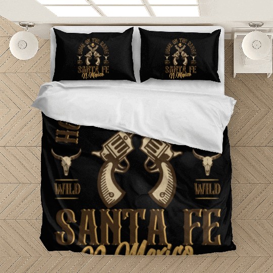 Santa Fe New Mexico wild west town Bedding Sets