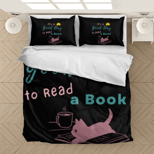 Good Day to Read Drink Coffee playing with Kittens Bedding Sets