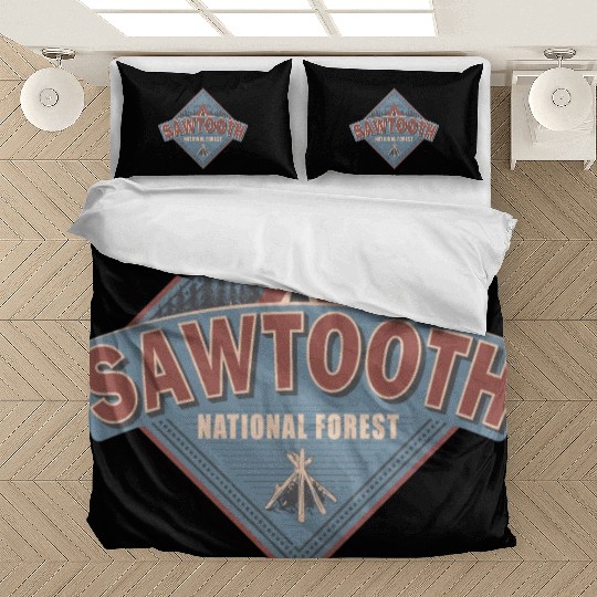 Sawtooth National Forest Idaho Vintage US Camping Bedding Sets