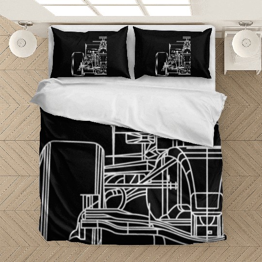 Formula Racecar Schematic Race Car Driver Formula Bedding Sets