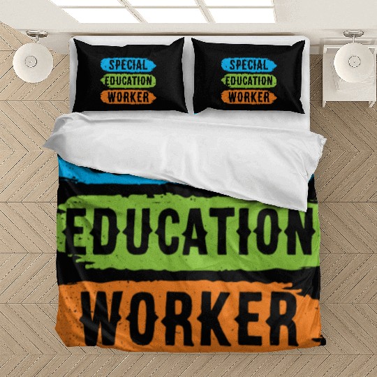 Special Education Worker Sped Awareness Teacher Bedding Sets