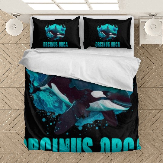 ORCINUS ORCA for a Science Biologist Whale Lover Bedding Sets