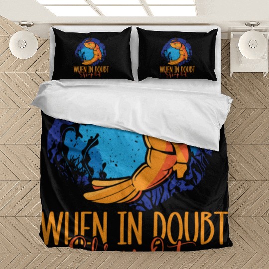 When In Doubt Shrimp Out Bjj Jiu Jitsu Pun Bedding Sets