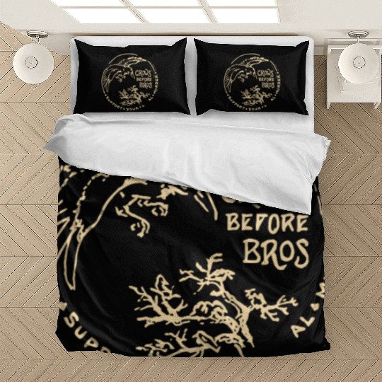 Crows Before Bros Support Your Local Murder Bedding Sets