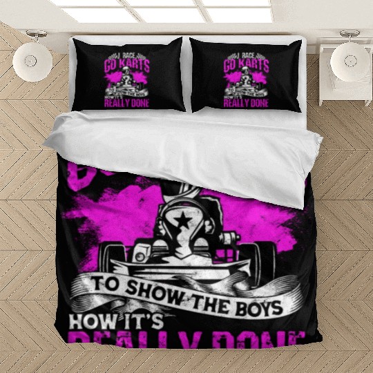 Go Kart Racer Pit Crew Car Racing Karting Bedding Sets
