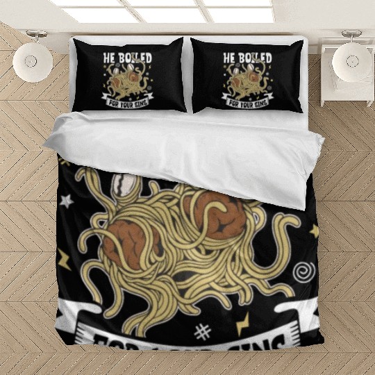 Atheist Atheism Flying Spaghetti Pastafarianism Bedding Sets