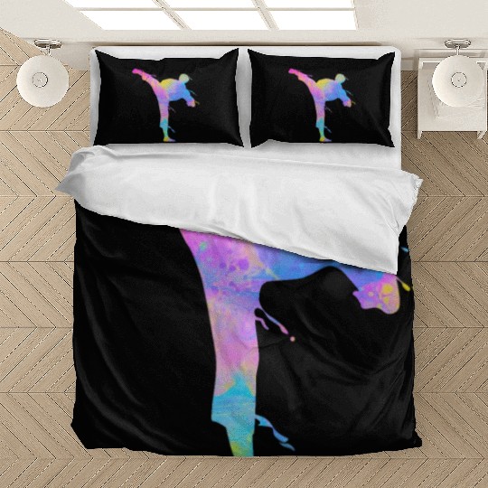 Jiu Jitsu Paint Splatters Kids Karate Bedding Sets