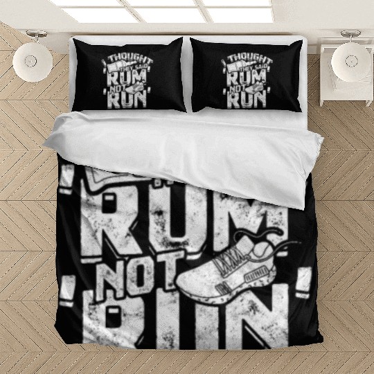 I thought they said 'rum', not 'run' - Jogging Bedding Sets