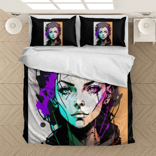 AI ART 01 GAMER GIRL Bedding Sets