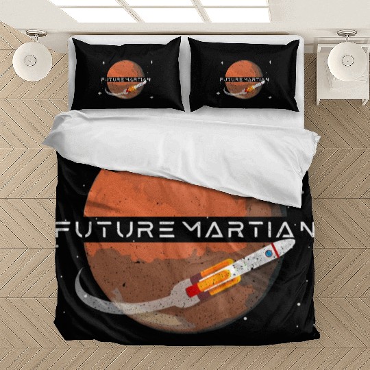 Future Martian Mars Planet Space Lover Bedding Sets