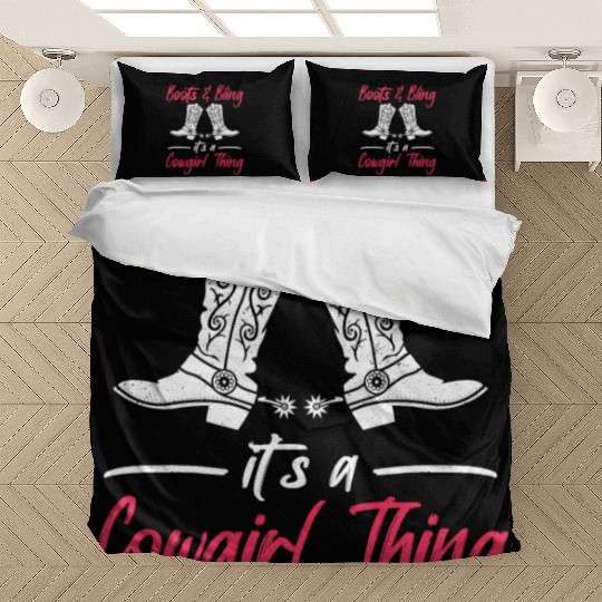 Boots And Bling It's A Cowgirl Thing Bedding Sets