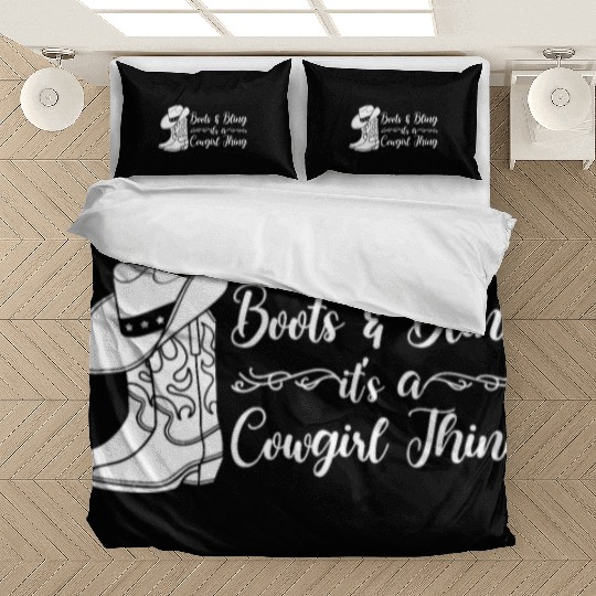 Boots And Bling It's A Cowgirl Thing Bedding Sets