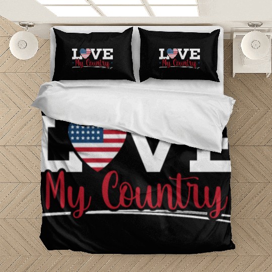 Patriotic America USA Flag 4th Of July American Bedding Sets
