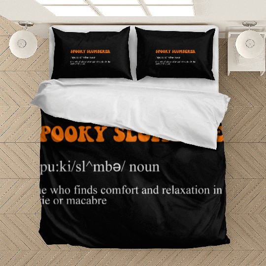 Spooky Slumberer Funny Definition Apparel Bedding Sets