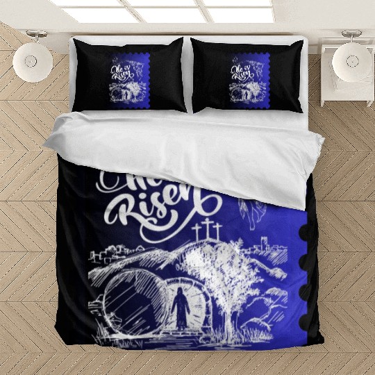 He Is Risen. Angel and singing; Classic drawing Bedding Sets
