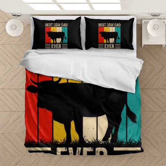 Best dad cow ever Bedding Sets