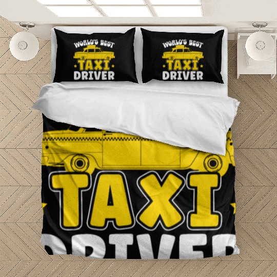 World's Best Taxi Driver Taxicab Cab Driver Cabbie Bedding Sets