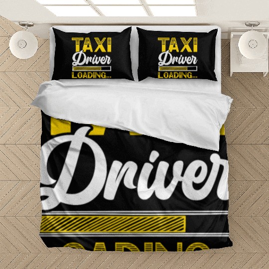 Taxi Driver Loading Taxicab Cab Driver Cabbie Bedding Sets