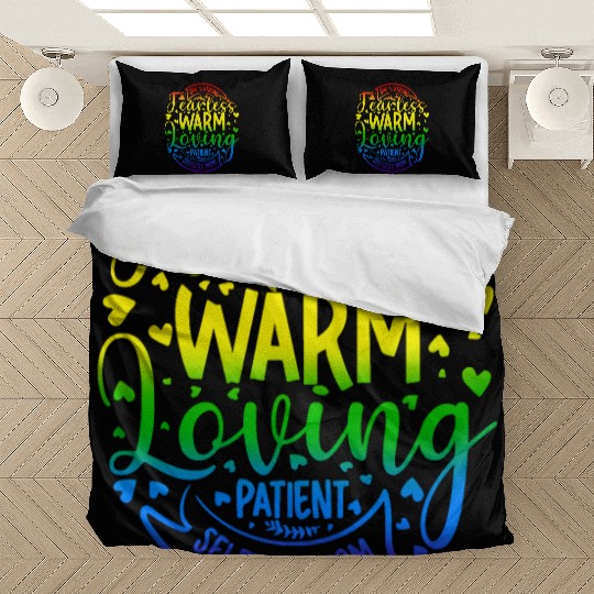 She Is Mom Strong Fearless Warm Loving Patient Bedding Sets