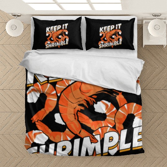 Keep It Shrimple Shrimp Seafood Lover Bedding Sets